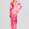 Dresses*Retrofete Abira Long Dress Pink