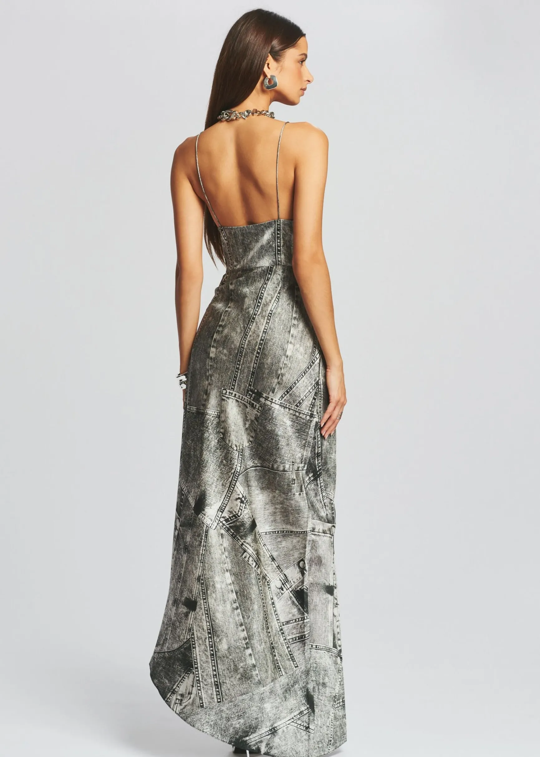 acadia_silk_dress_3.webp RETROFÊTE*Retrofete Acadia Silk Dress Black Acid Denim