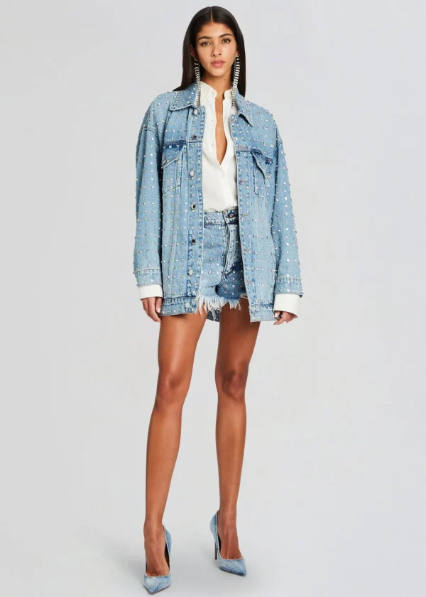 Denim*Retrofete Ace Embellished Denim Jacket Tangier