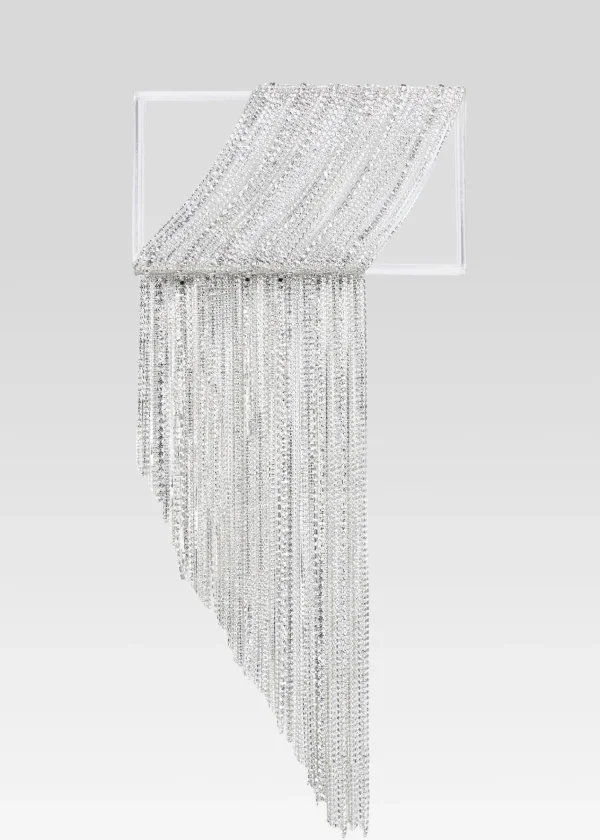 Resort '24*Retrofete Adley Crystal Bag Clear/Silver