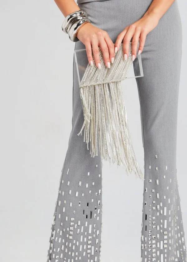 Guest Of*Retrofete Adley Crystal Bag Clear/Silver
