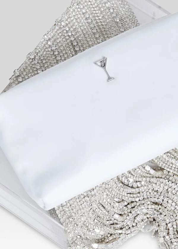 Resort '24*Retrofete Adley Crystal Bag Clear/Silver