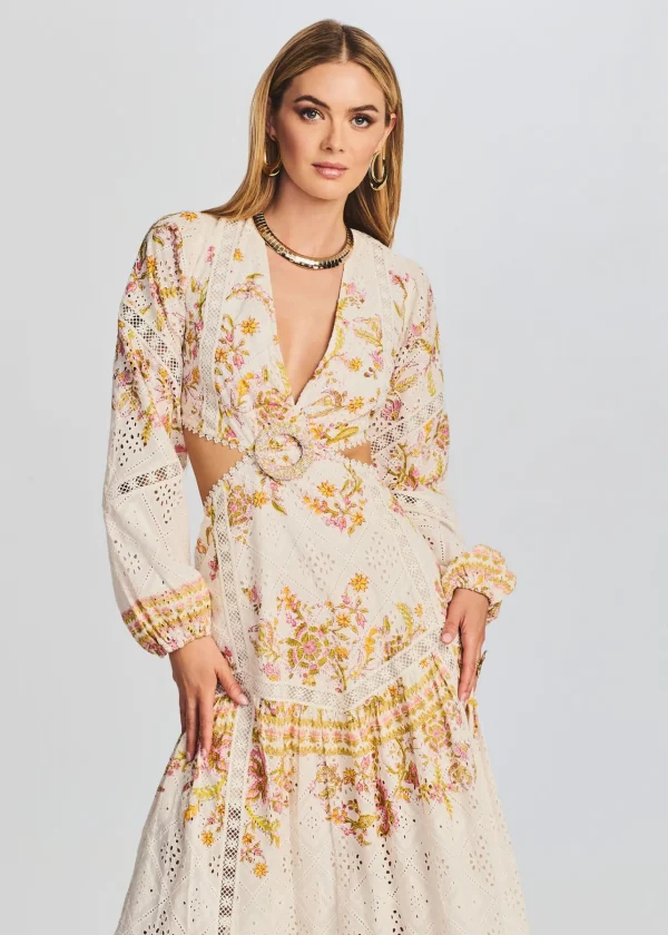 Guest Of*Retrofete Aira Long Dress Off White