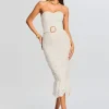 Bridal Shower*Retrofete Aisha Midi Dress White