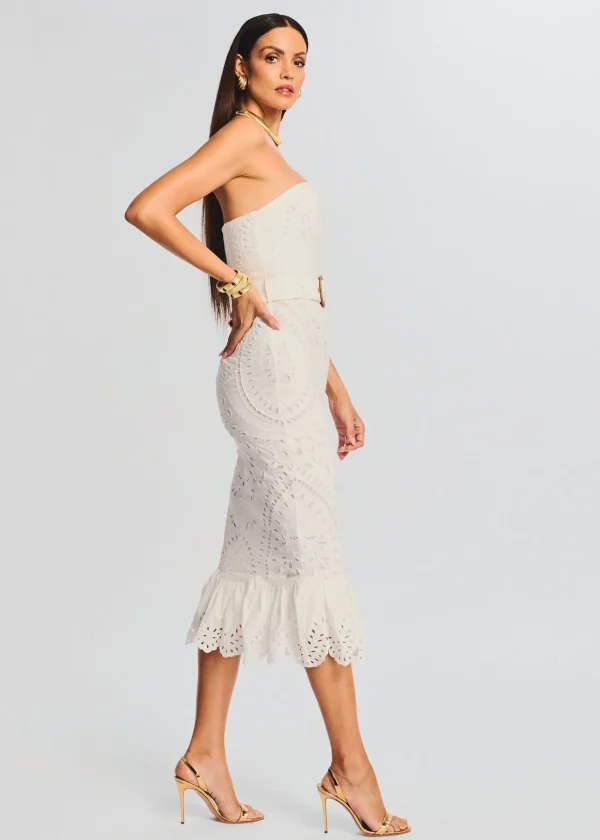 Dresses*Retrofete Aisha Midi Dress White