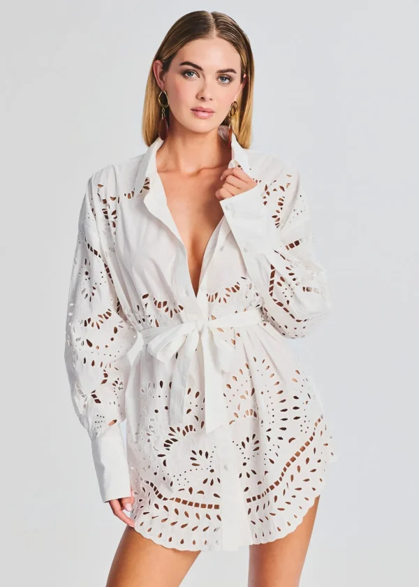 Dresses*Retrofete Aisha Shirt Dress White