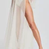 Neutral Moments*Retrofete Alaia Long Slit Skirt Cream
