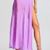 Swim*Retrofete Alaia Long Slit Skirt Lilac Purple