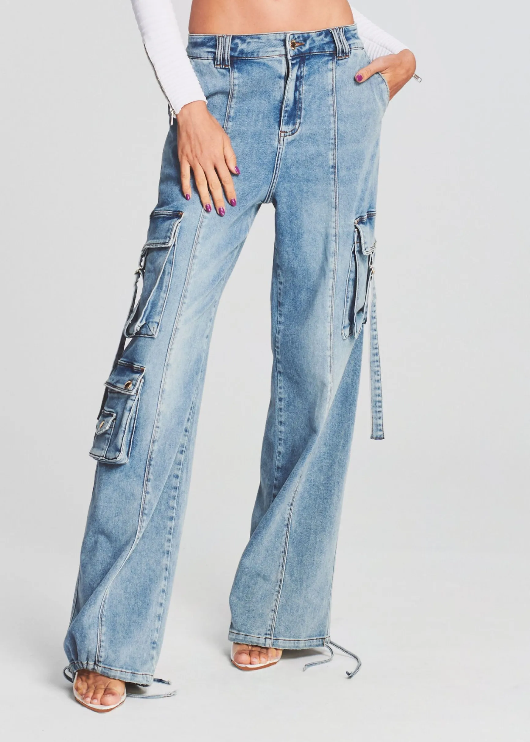 alejandra_cargo_pant_0-3.webp Bottoms*Retrofete Alejandra Cargo Pant Vintage Celeste