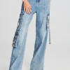 Denim*Retrofete Alejandra Cargo Pant Vintage Celeste