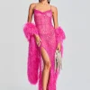 Gowns*Retrofete Alessandra Embellished Dress Knockout Pink