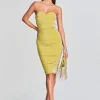 Midi*Retrofete Alex Dress Green Lime Lurex