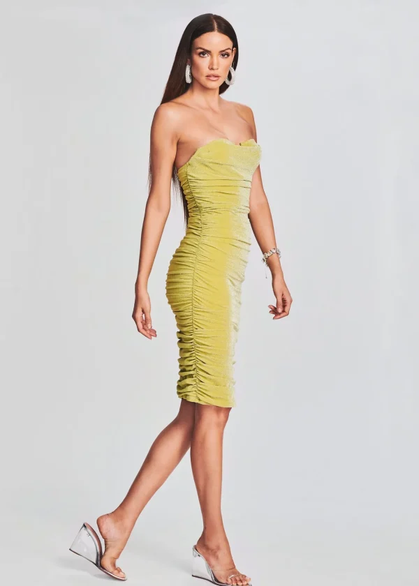Swim*Retrofete Alex Dress Green Lime Lurex