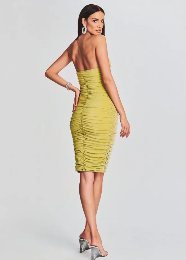 Swim*Retrofete Alex Dress Green Lime Lurex