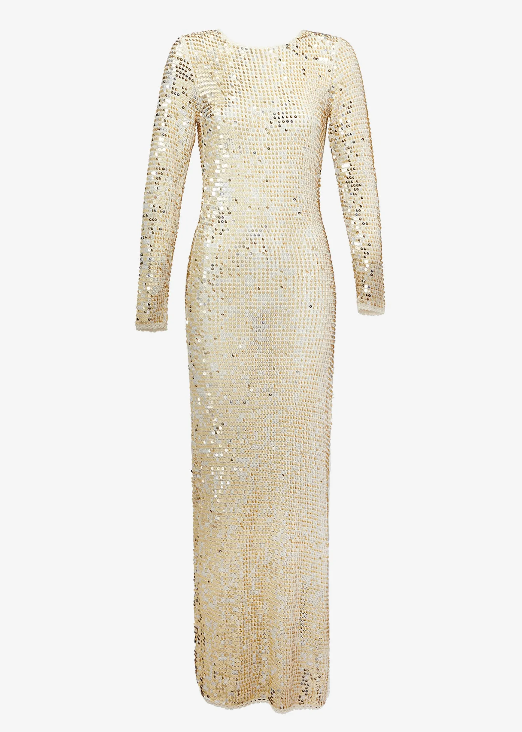 alexa_sequin_crochet_dres_5-3.webp RETROFÊTE*Retrofete Alexa Sequin Crochet Dress Ivory Gold Silver
