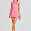 RETROFÊTE*Retrofete Alexis Sequin Dress Hyper Pink