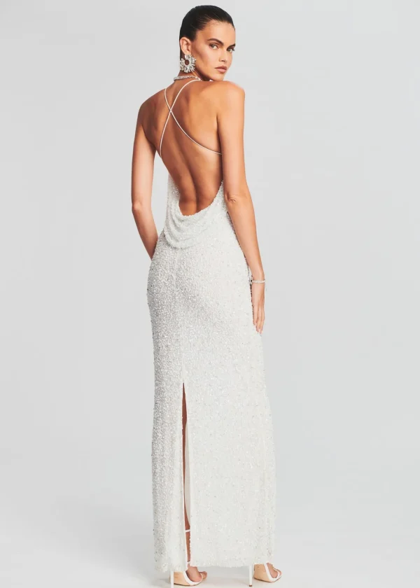 Bridal Shower*Retrofete Alice Sequin Dress White