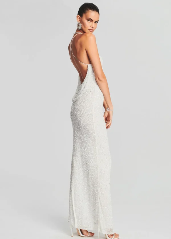 Bridal Shower*Retrofete Alice Sequin Dress White