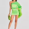 Guest Of*Retrofete Allegra Dress Lime Punch