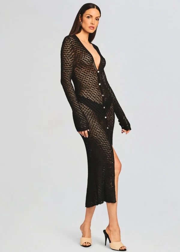 Exclusively Ours*Retrofete Allison Crochet Cardigan Black