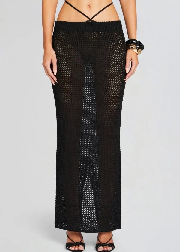 Day to Night*Retrofete Alma Knitted Skirt Black