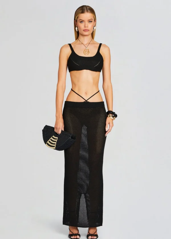Spring Knits*Retrofete Alma Knitted Skirt Black