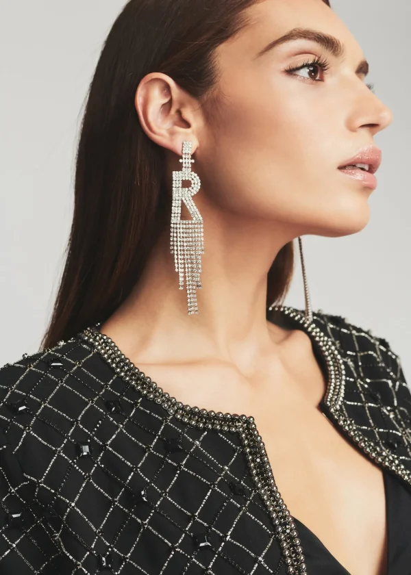 Bachelorette Party*Retrofete Alphabet Earring Silver