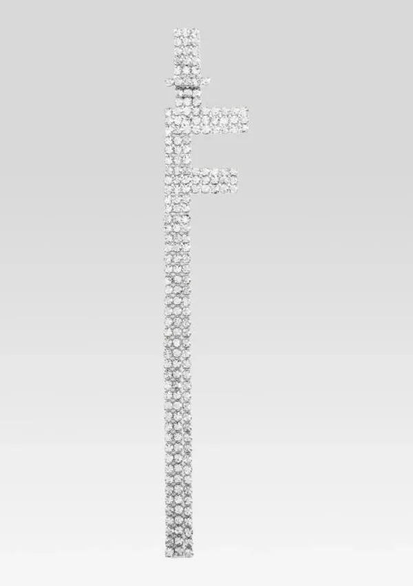 Bridal Shower*Retrofete Alphabet Earring Silver