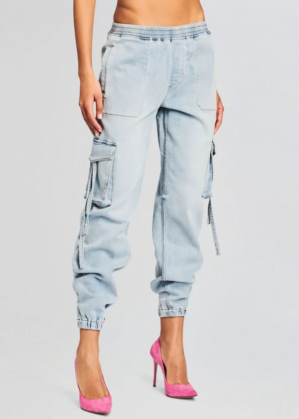 Denim*Retrofete Amber Cargo Jogger Coastline Terry