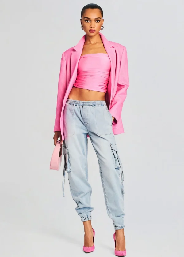 Denim*Retrofete Amber Cargo Jogger Coastline Terry