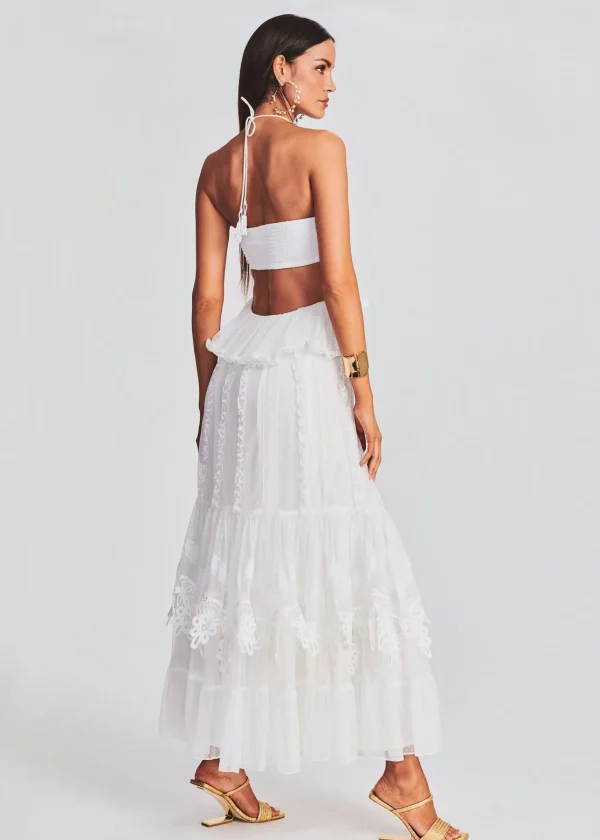 Rehearsal Dinner*Retrofete Ame Long Dress Off White