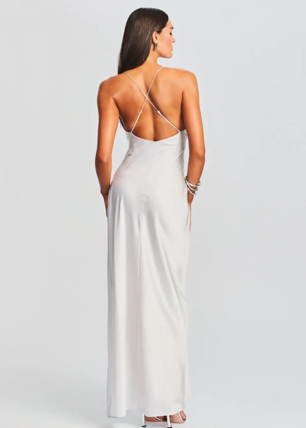 Guest Of*Retrofete Amina Silk Dress Silver