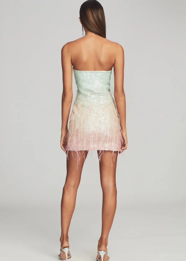Guest Of*Retrofete Anastasia Sequin Dress Feather