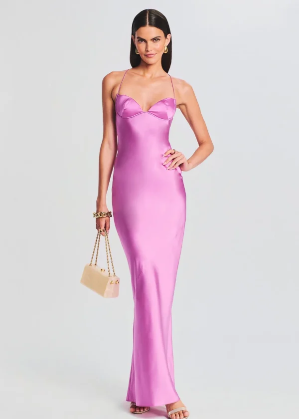 Bridal Party*Retrofete Andie Silk Gown Rose Bud
