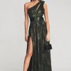 Guest Of*Retrofete Andrea Maxi Dress Green Print