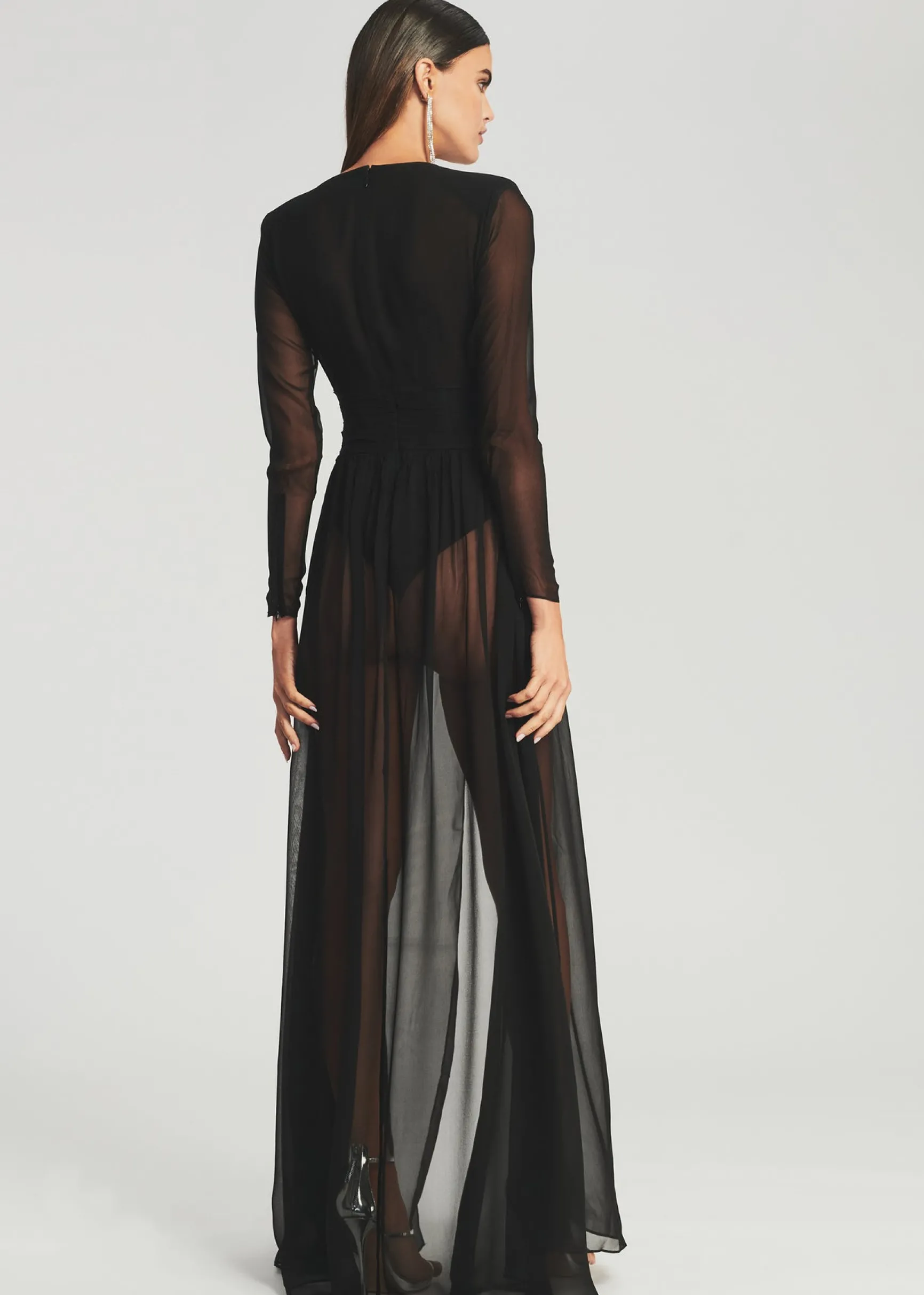 angela_silk_chiffon_dress_3.webp RETROFÊTE*Retrofete Angela Silk Chiffon Dress Black