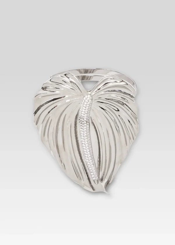 Guest Of*Retrofete Anthurium Crystal Arm Band Silver