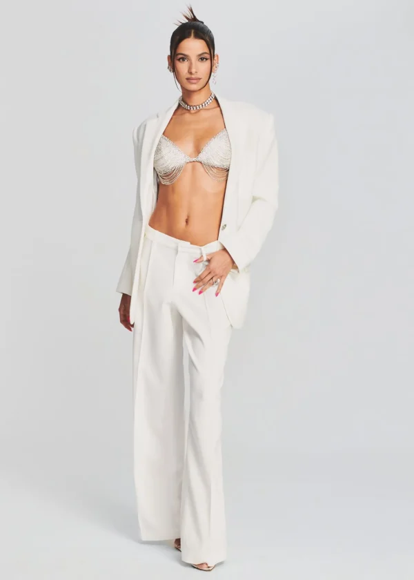 Business Chic*Retrofete Antonia Pant White