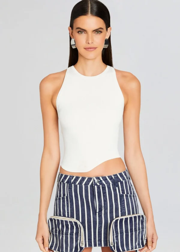 Business Chic*Retrofete Aqua Tank White