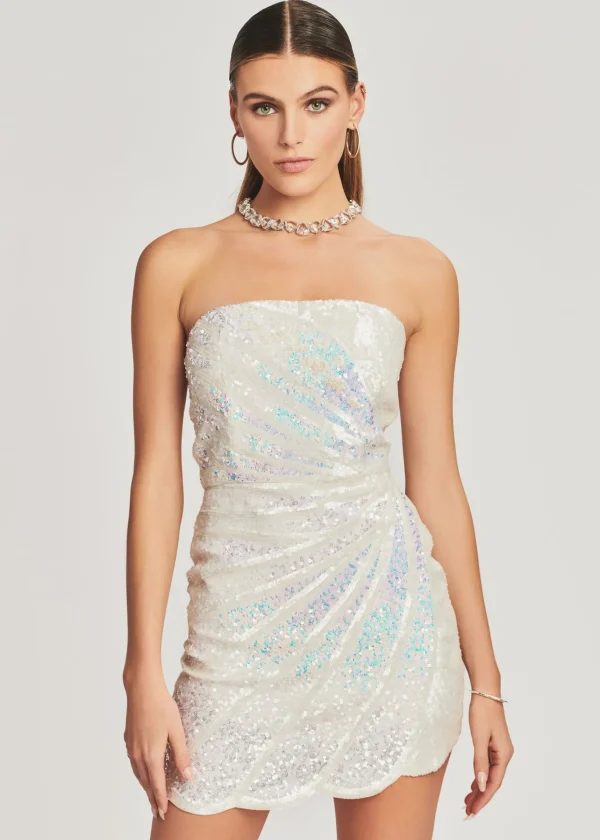 Reception Dresses*Retrofete Arabelle Sequin Dress White