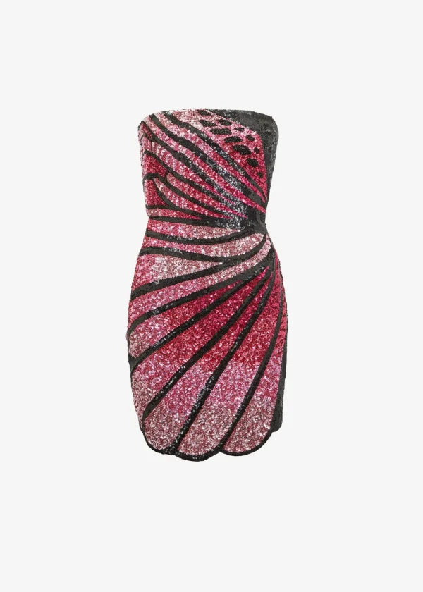 RETROFÊTE*Retrofete Arabelle Sequin Dress Black/Pink