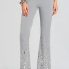 Exclusively Ours*Retrofete Aram Embellished Pant Gray/Silver