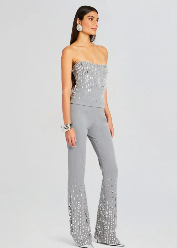Exclusively Ours*Retrofete Aram Embellished Pant Gray/Silver