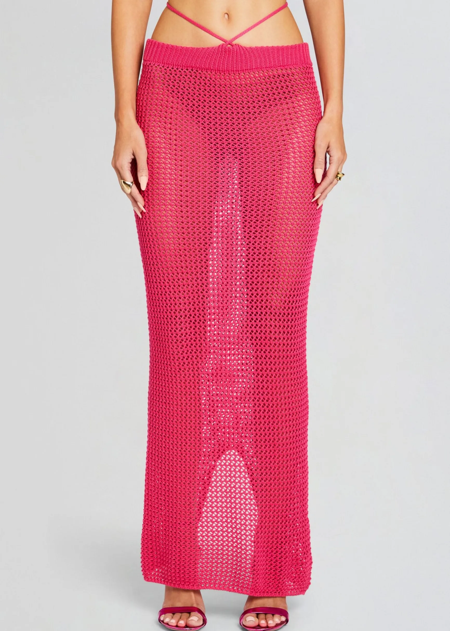 aria_knitted_skirt_0-10.webp Bottoms*Retrofete Aria Knitted Skirt Hot Pink