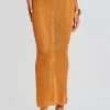 Resort '24*Retrofete Aria Knitted Skirt Tobacco