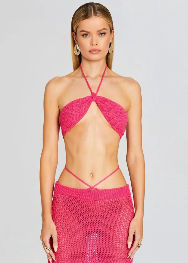 Spring Knits*Retrofete Aria Knitted Top Hot Pink