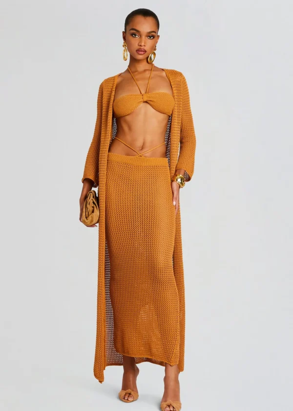 Resort '24*Retrofete Aria Knitted Top Tobacco