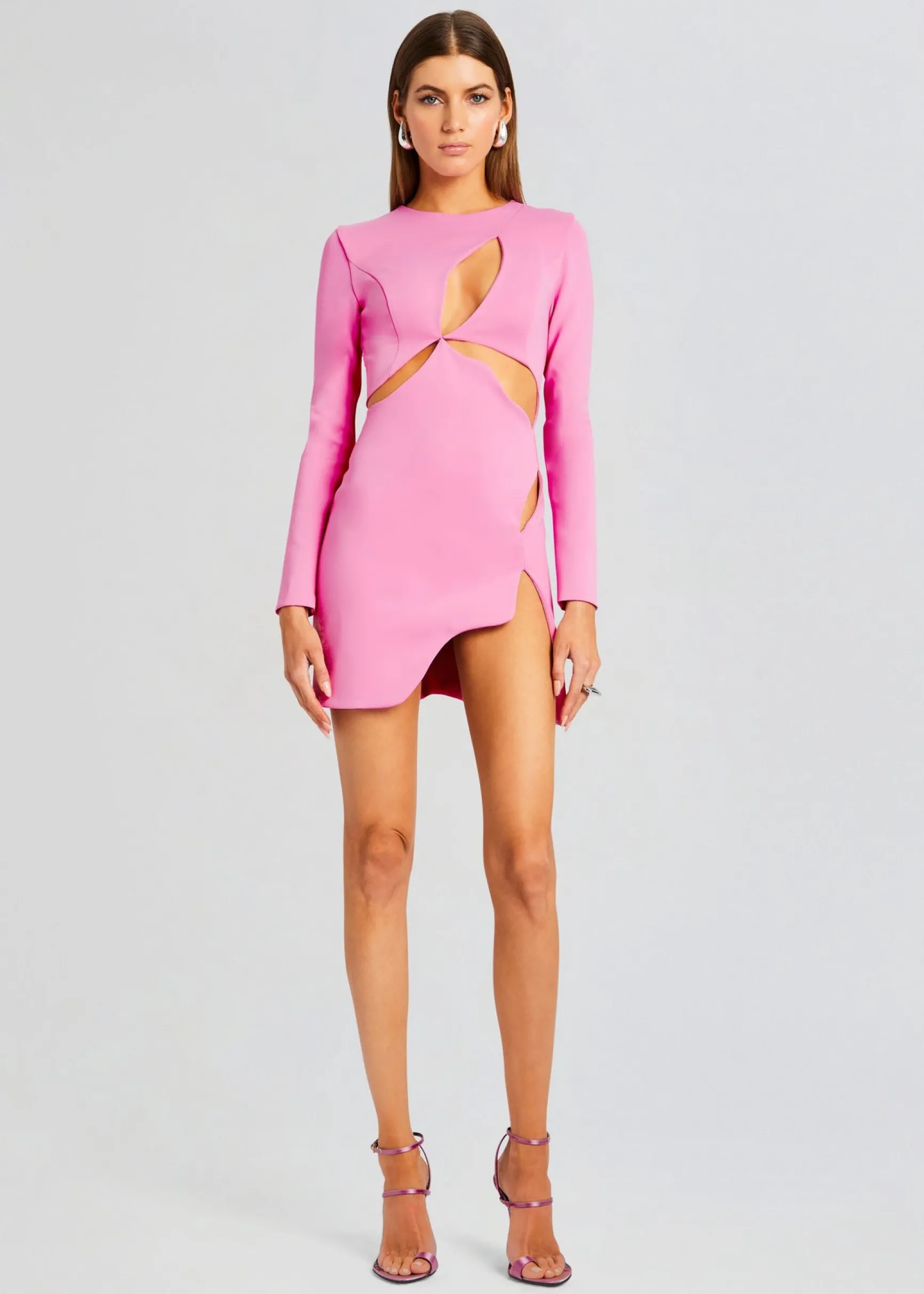 ariel_long_sleeve_mini_dr_0-2.webp Dresses*Retrofete Ariel Long Sleeve Mini Dress Pink