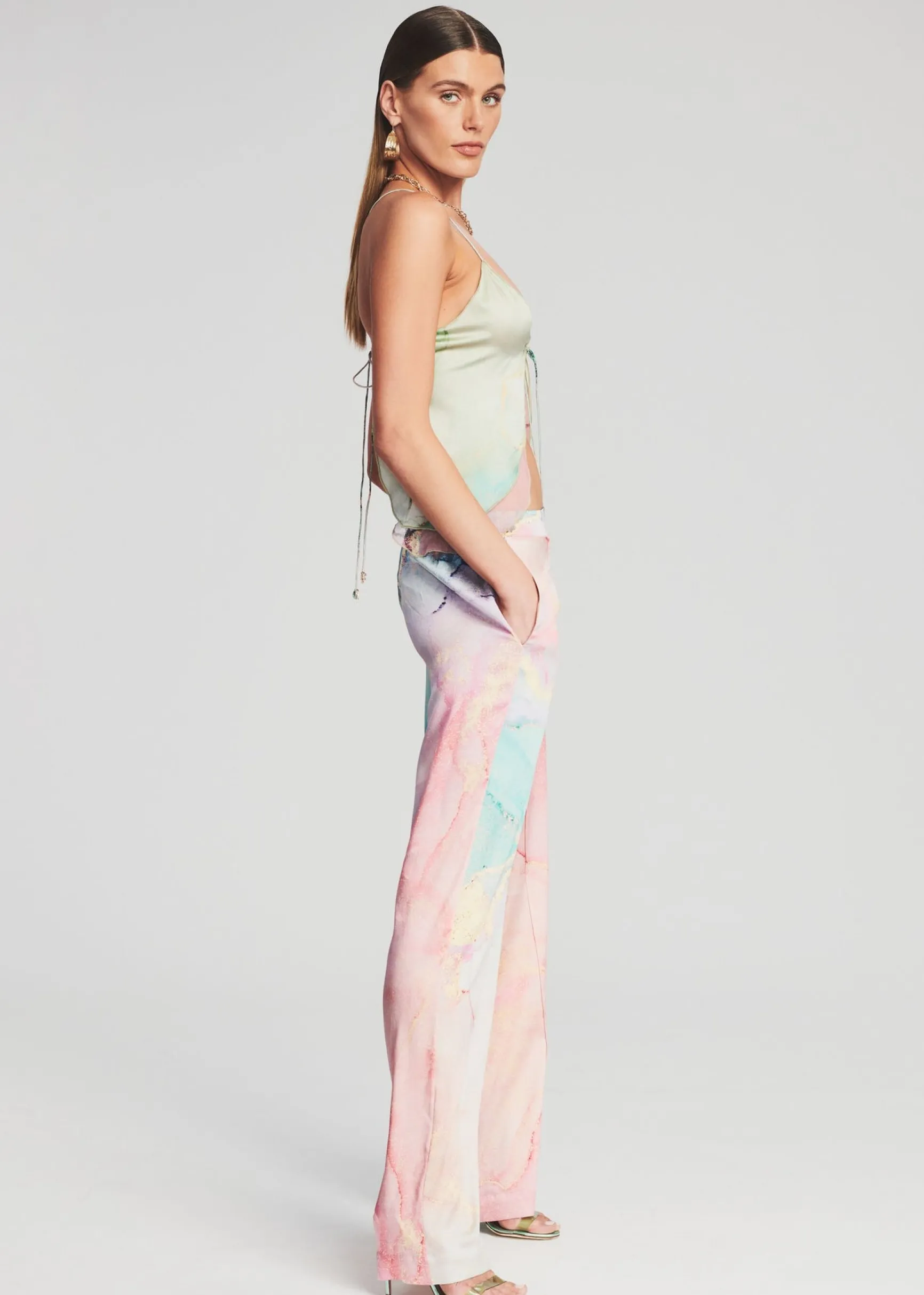 arlene_silk_top_2.webp Final Sale*Retrofete Arlene Silk Top Watercolor Marble