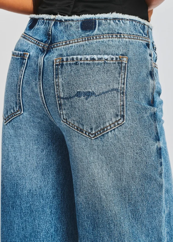 Bottoms*Retrofete Aston Wide Leg Jean Bayside
